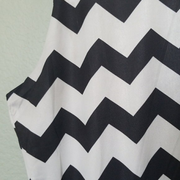 Jessie striking zig zag sleeveless dress size 14 lindy bop - Picture 5 of 8